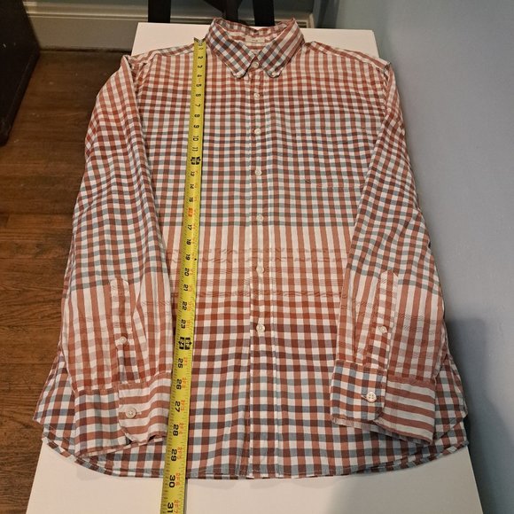 J. Crew Men's Large Slim Fit Stretch 98% Organic Cotton Shirt Style AI902 - Picture 13 of 15